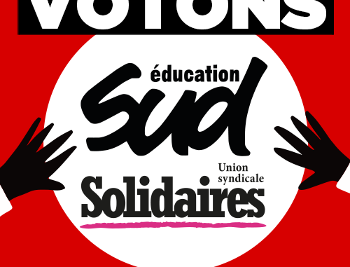 Votons Sud éducation solidaires